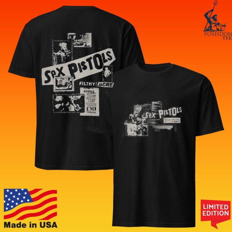 Sex Pistols Filthy Lucre Black Washed T-shirt