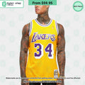 Shaquille O Neal 34 Los Angeles Lakers Basketball Jersey