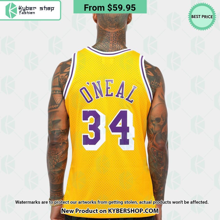 Shaquille O Neal 34 Los Angeles Lakers Basketball Jersey
