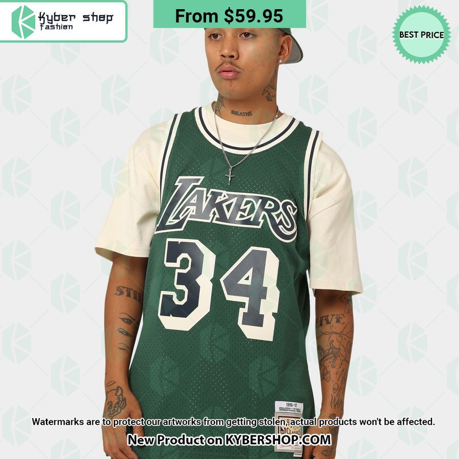 Shaquille O Neal Los Angeles Lakers 34 Off Court Basketball Jersey
