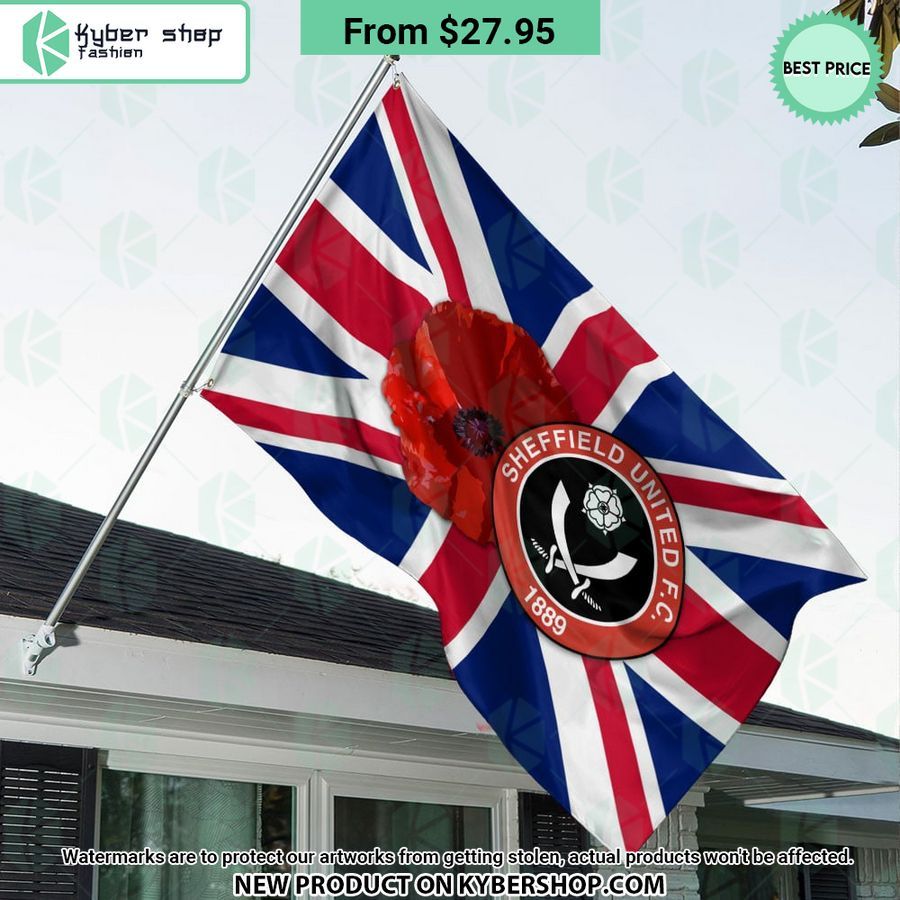 Sheffield United Remembrance day Flag