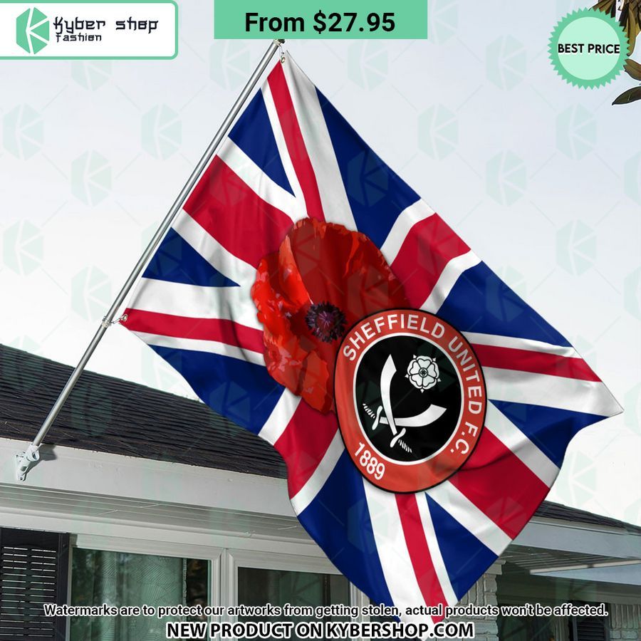 Sheffield United Remembrance day Flag