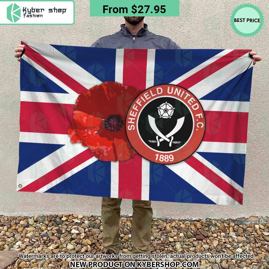 Sheffield United Remembrance day Flag