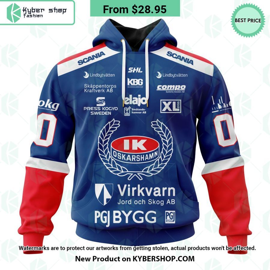 SHL IK Oskarshamn 2023 Home CUSTOM Hoodie, Shirt