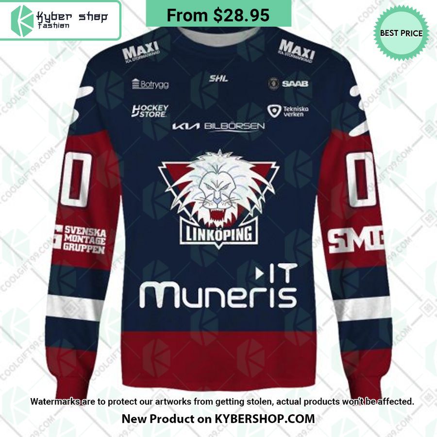 SHL Linkoping HC 2023 Home CUSTOM Hoodie, Shirt