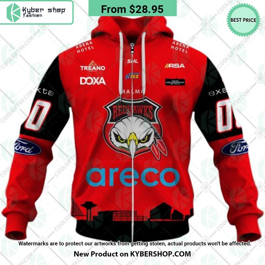 SHL Malmo Redhawks 2023 Home CUSTOM Hoodie, Shirt