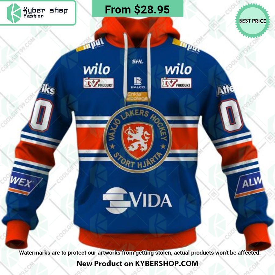SHL Vaxjo Lakers 2023 Home CUSTOM Shirt