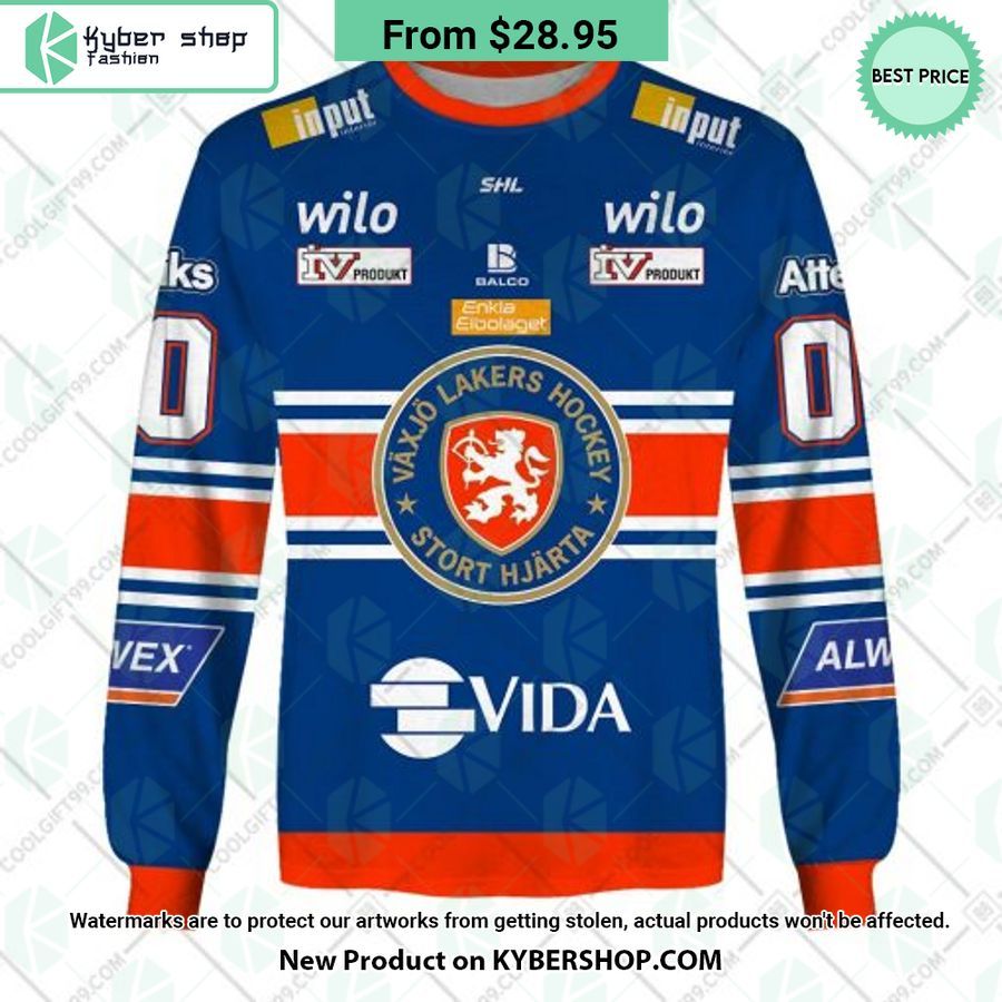 SHL Vaxjo Lakers 2023 Home CUSTOM Shirt