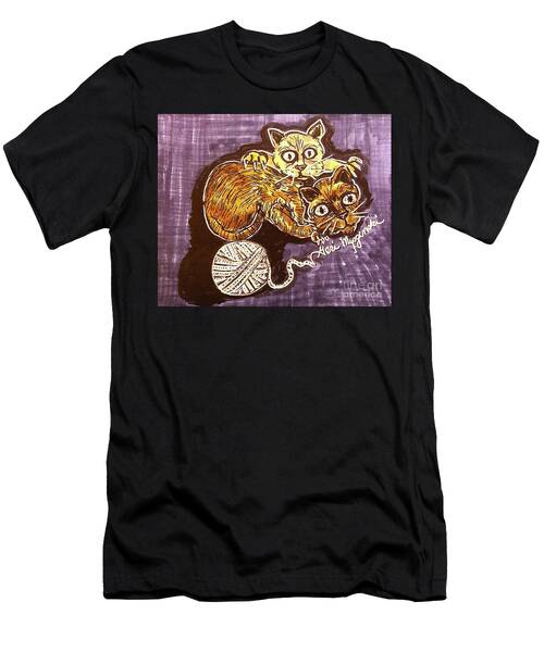 Siamese Cats Playing With Yarn Balls T-Shirt