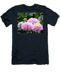Side View Of Pink Dahlias T-Shirt