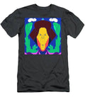 Colorful Abstract Portrait with Plants T-Shirt