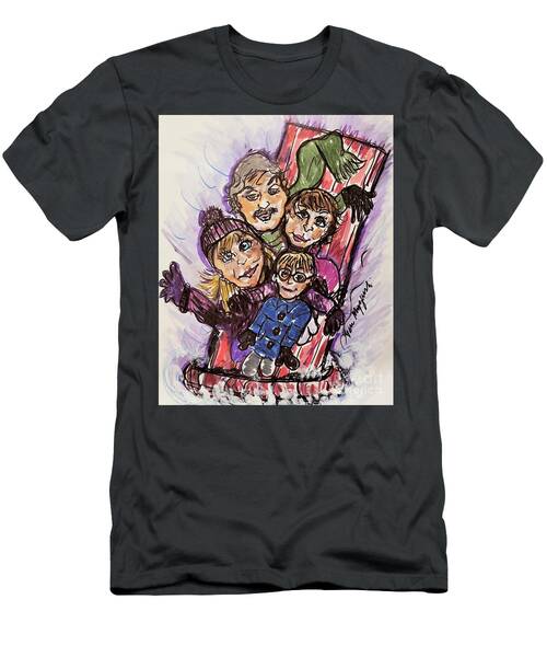 Sledding With The Family T-Shirt