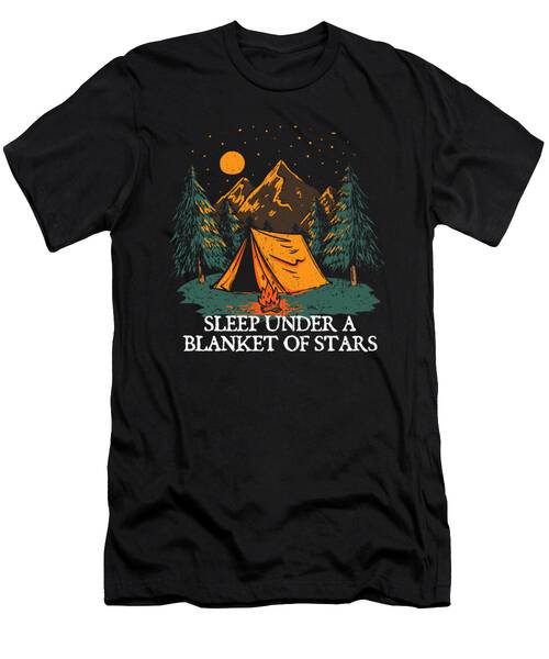 Sleep Under A Blanket Of Stars Camping Couples Camper Lovers T-Shirt