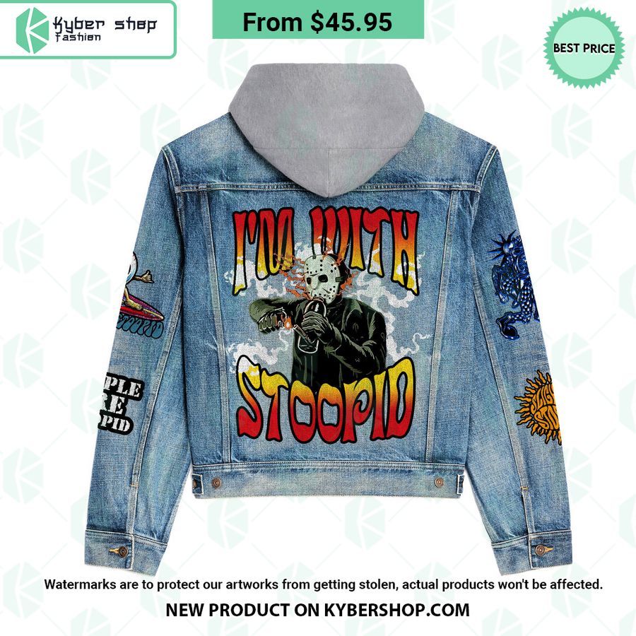 Slightly Stoopid Hooded Denim Jacket