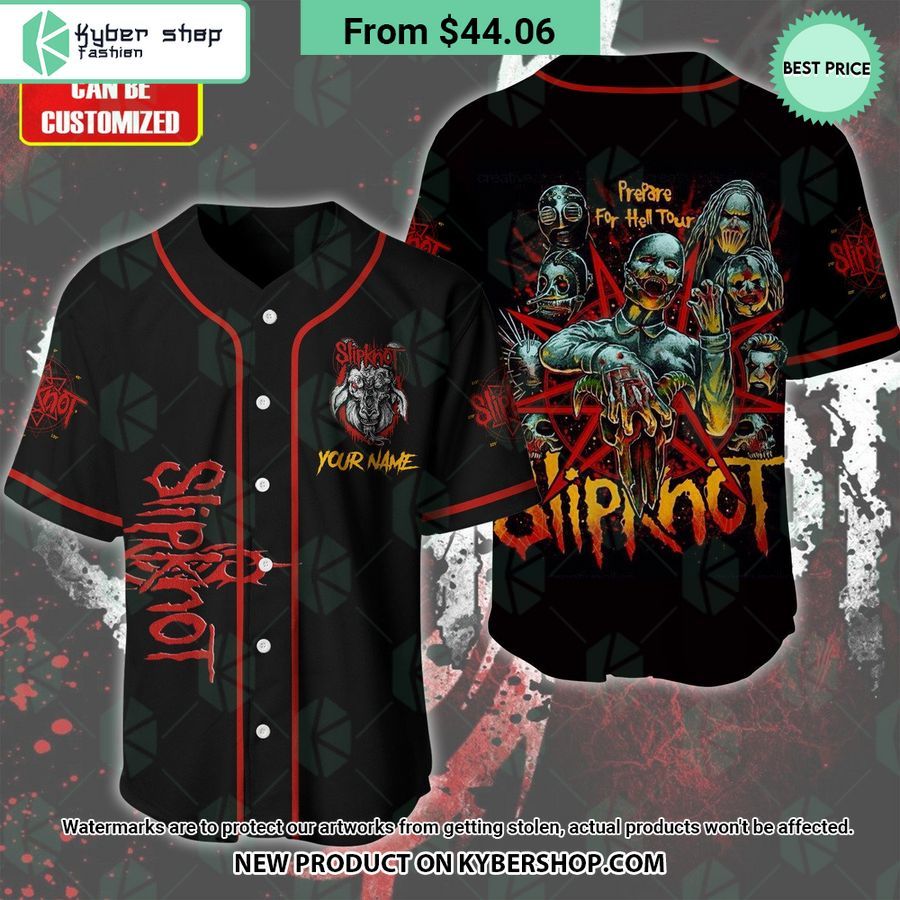 Slipknot Prepare for Hell Tour CUSTOM Baseball Jersey