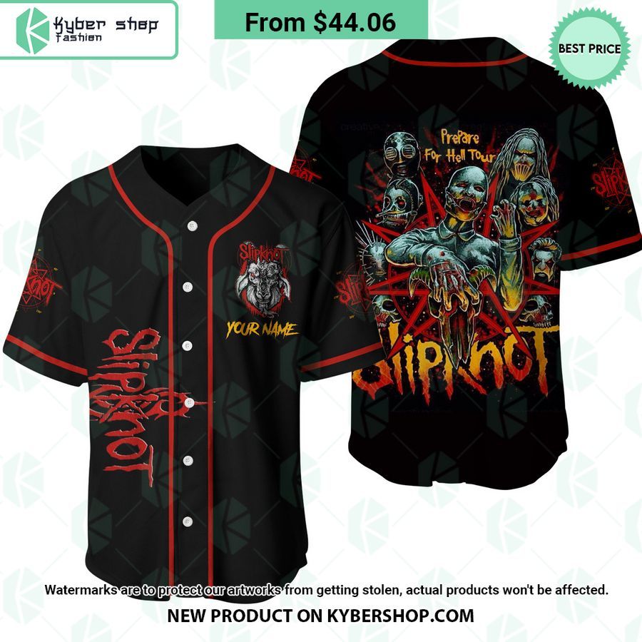 Slipknot Prepare for Hell Tour CUSTOM Baseball Jersey