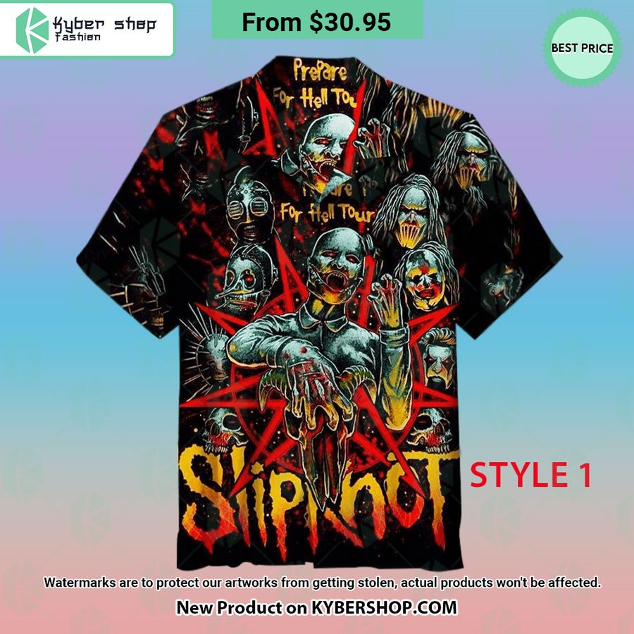 Slipknot Prepare For Hell Tour Hawaiian Shirt