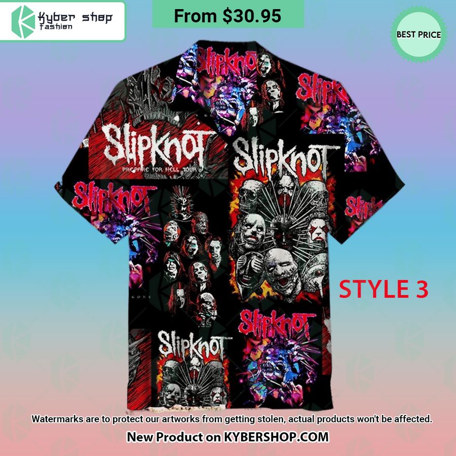 Slipknot Prepare For Hell Tour Hawaiian Shirt