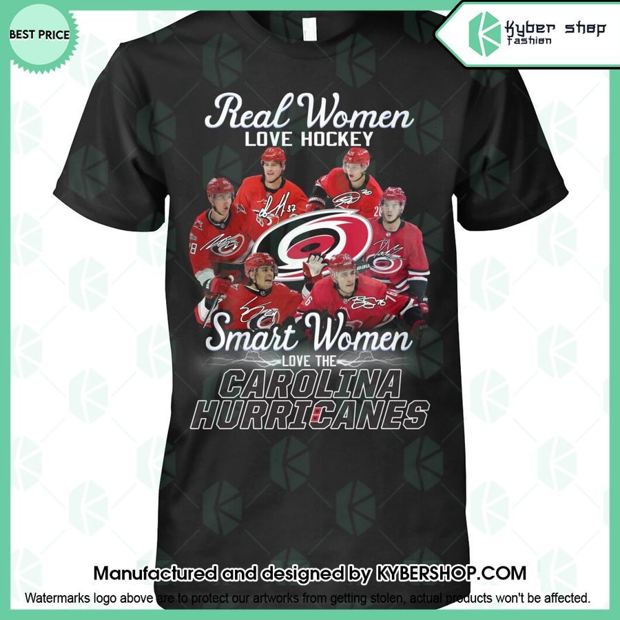 Smart Women Love The Carolina Hurricanes T Shirt