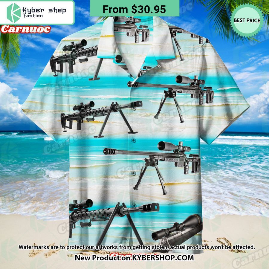 Sniper Rifle Hawaiian Shirt