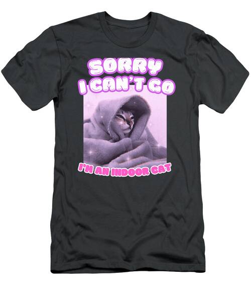 Cozy Indoor Cat Meme T-Shirt