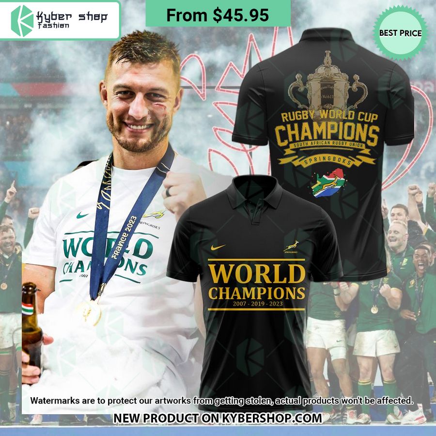South Africa Rugby World Cup Champions 2023 Polo Shirt