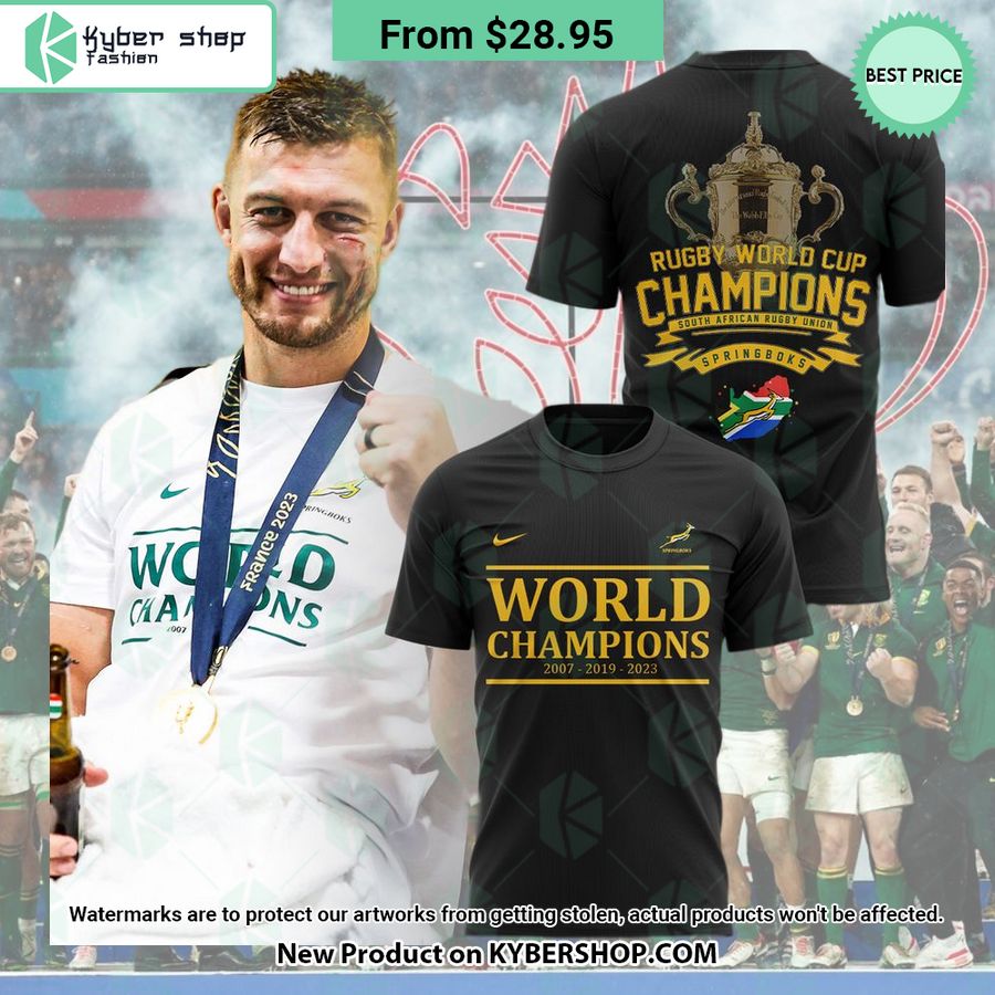 South Africa Rugby World Cup Champions 2023 Shirt, Cap