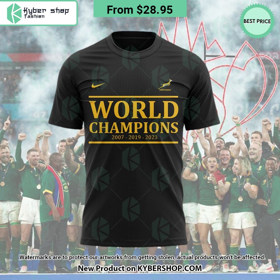 South Africa Rugby World Cup Champions 2023 Shirt, Cap