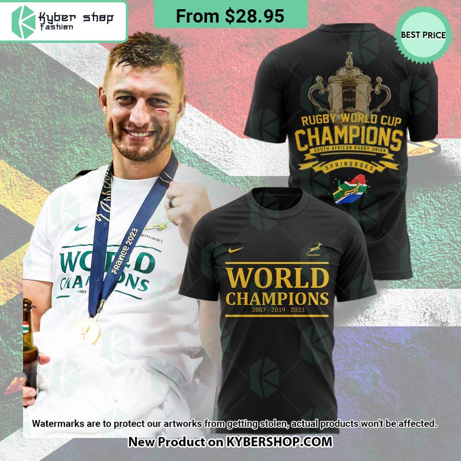 South Africa Rugby World Cup Champions 2023 Shirt, Cap