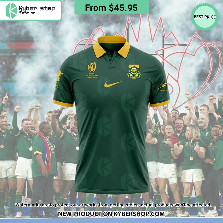 South Africa Rugby World Cup Champions Springboks Polo Shirt