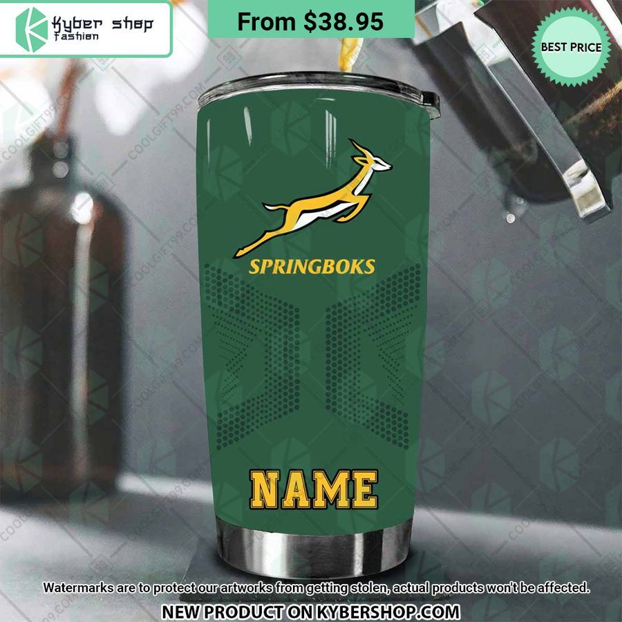South Africa Springboks CUSTOM Tumbler