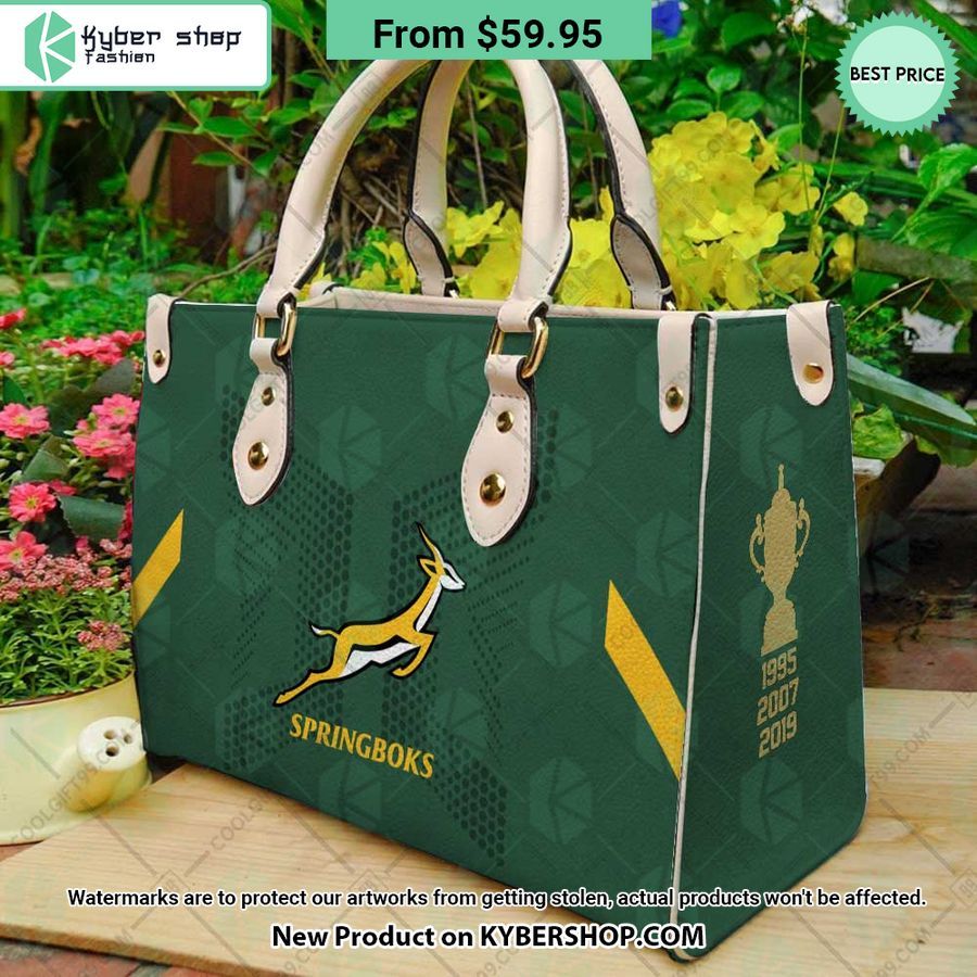 South Africa Springboks Ladies Leather Handbag