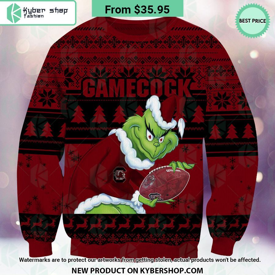 South Carolina Gamecocks Grinch Christmas Sweater