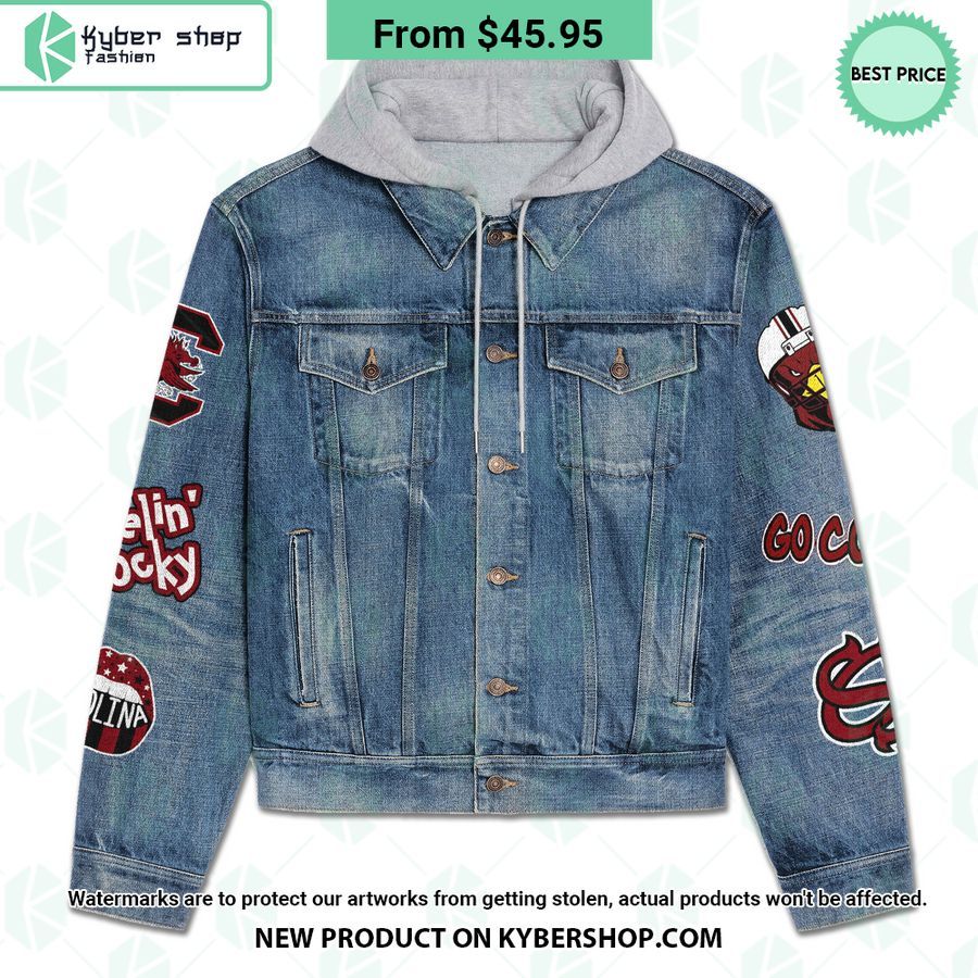 South Carolina Gamecocks Hooded Denim Jacket