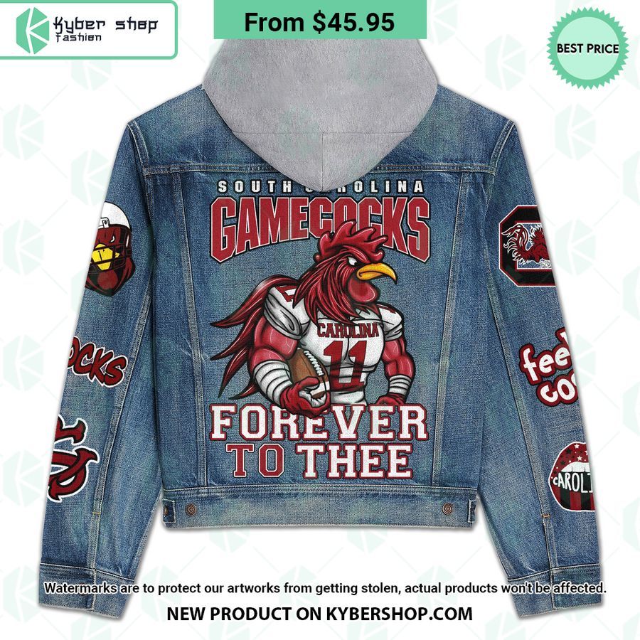 South Carolina Gamecocks Hooded Denim Jacket