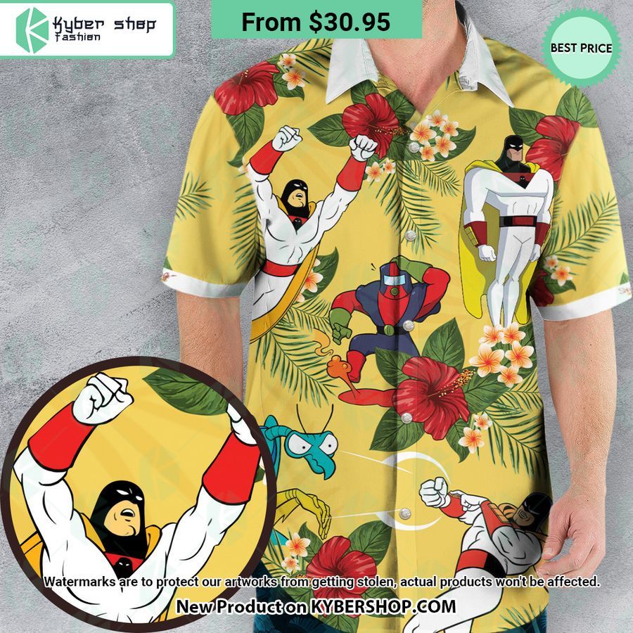 Space Ghost Coast to Coast Characters Hawaiian Shirt