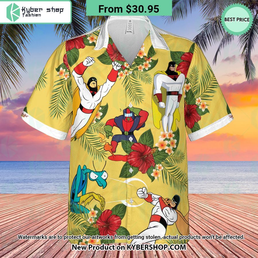 Space Ghost Coast to Coast Characters Hawaiian Shirt