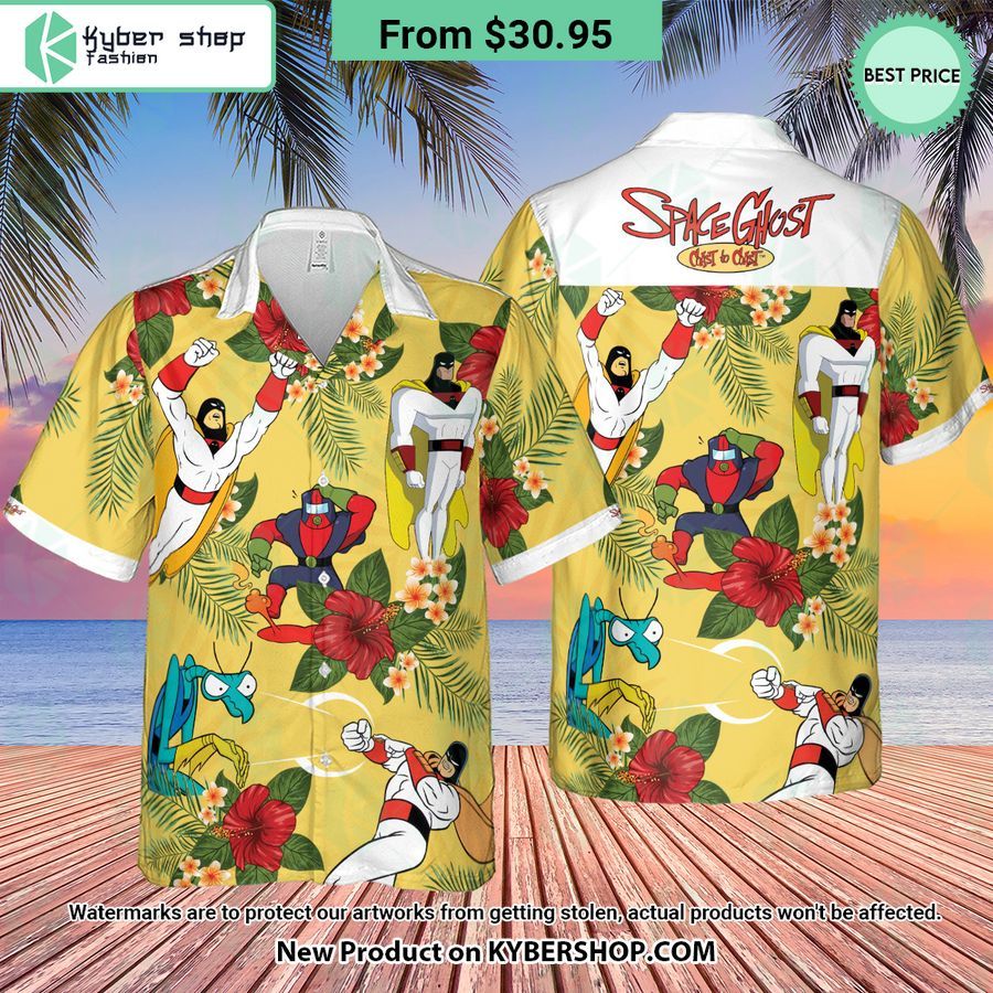 Space Ghost Coast to Coast Characters Hawaiian Shirt