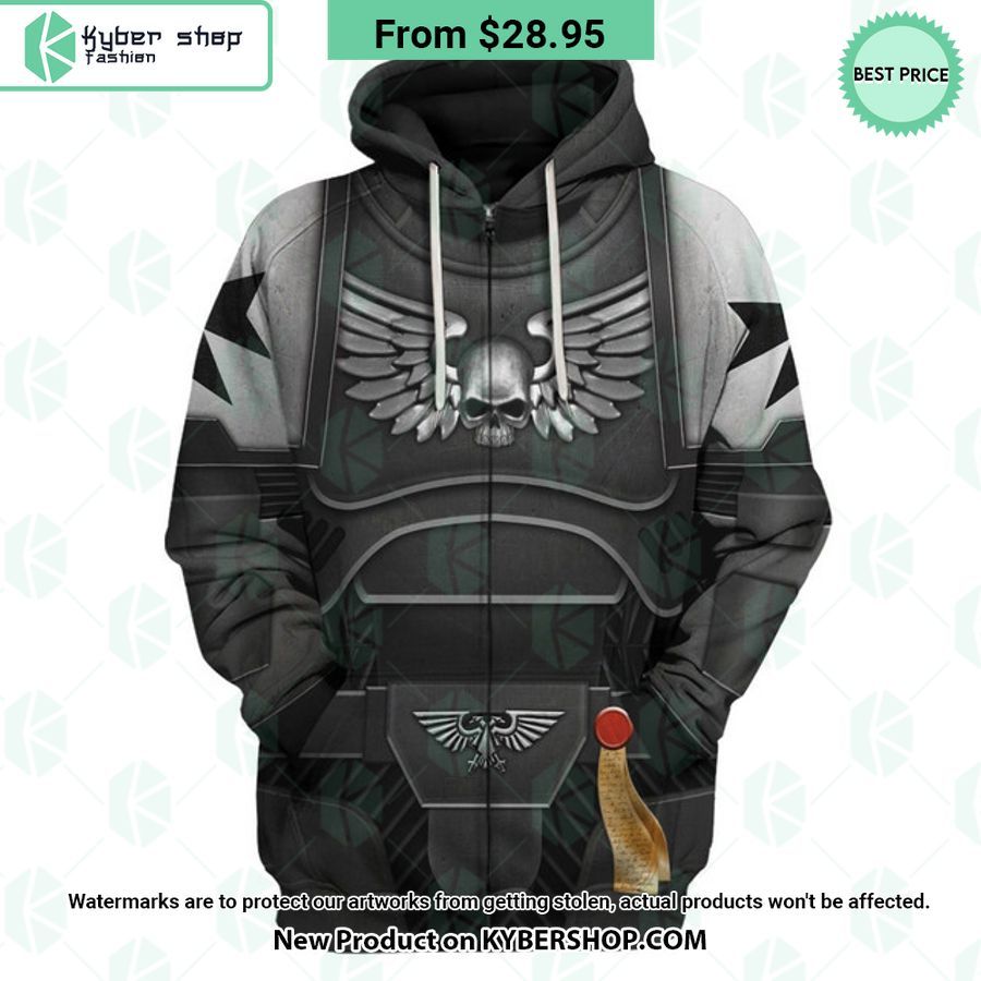 Space Marines Black Templars Costume Warhammer 40K Hoodie