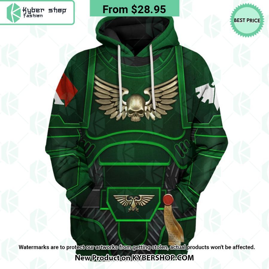 Space Marines Dark Angels Costume Warhammer 40K Hoodie