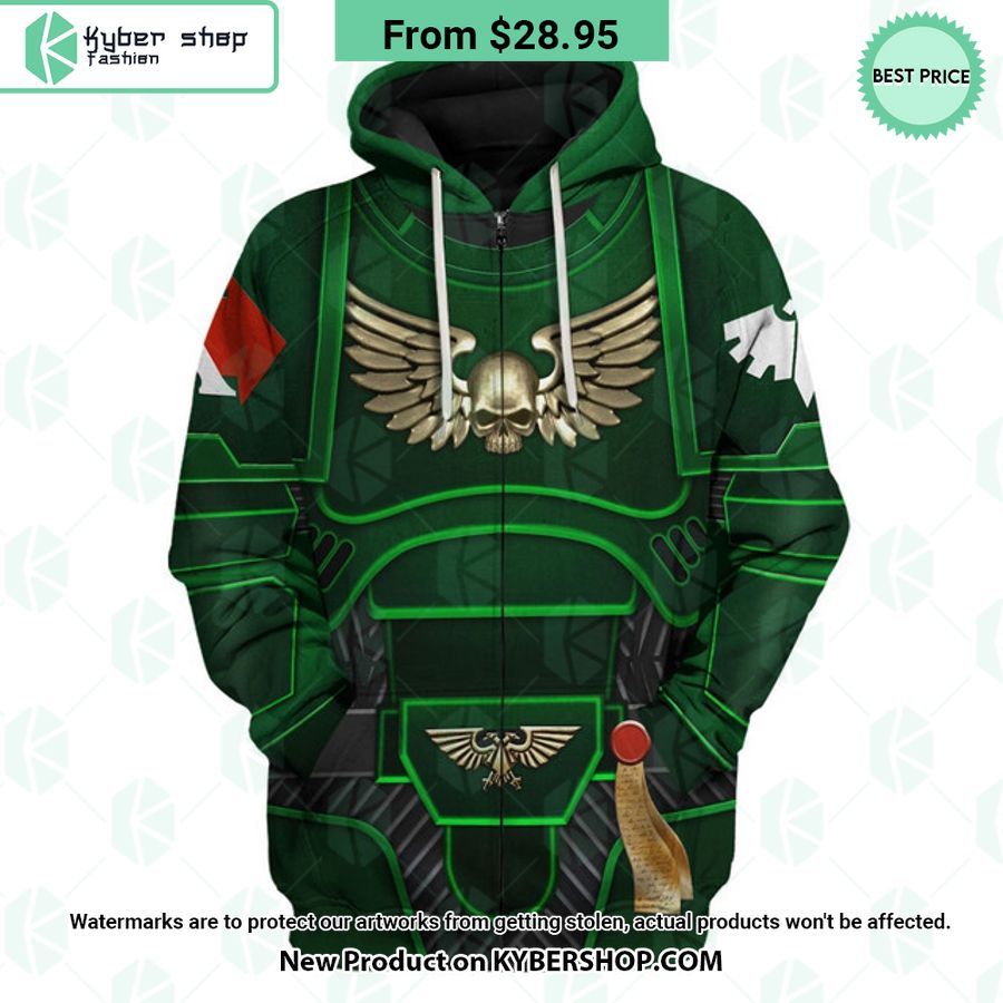 Space Marines Dark Angels Costume Warhammer 40K Hoodie