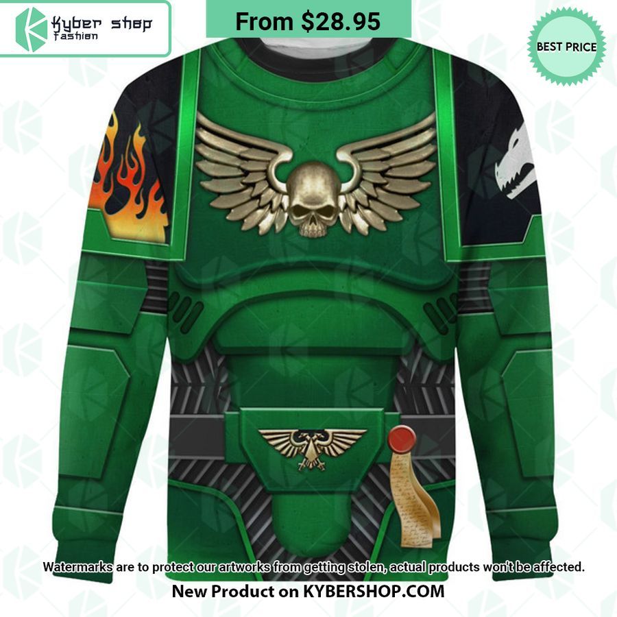 Space Marines Salamanders Costume Warhammer 40K Hoodie