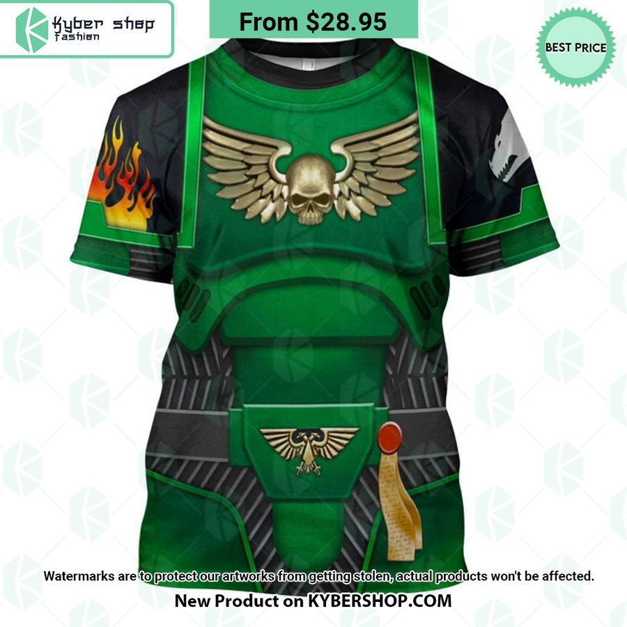 Space Marines Salamanders Costume Warhammer 40K Hoodie