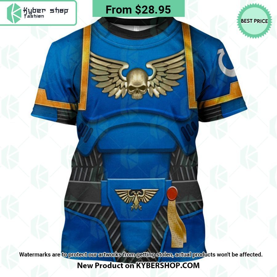 Space Marines Ultramarines Costume Warhammer 40K Hoodie