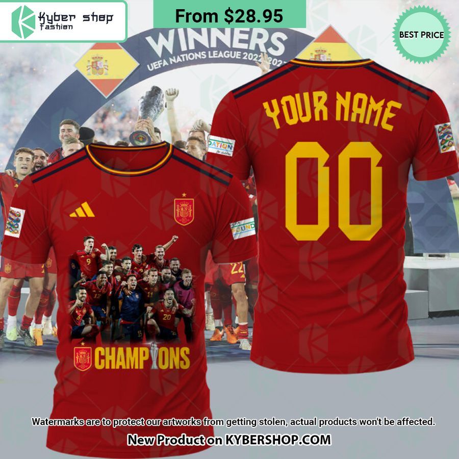 Spain National Football Team UEFA Nations League Shirt