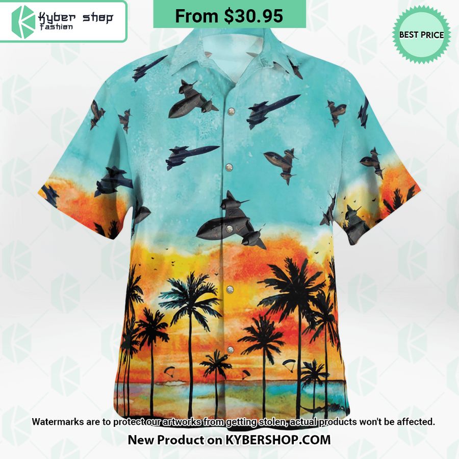 SR-71 Blackbird Hawaiian Shirt