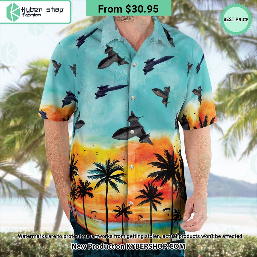 SR-71 Blackbird Hawaiian Shirt