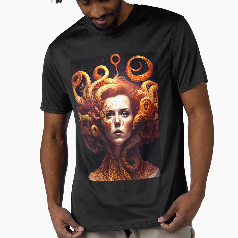 Golden Hair T-shirts, Art Prints by BERKKIZILAY