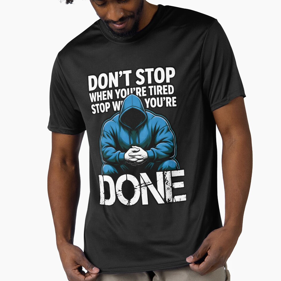 Don't Stop When You're Tired Stop When You're Done by AI Art Cafe