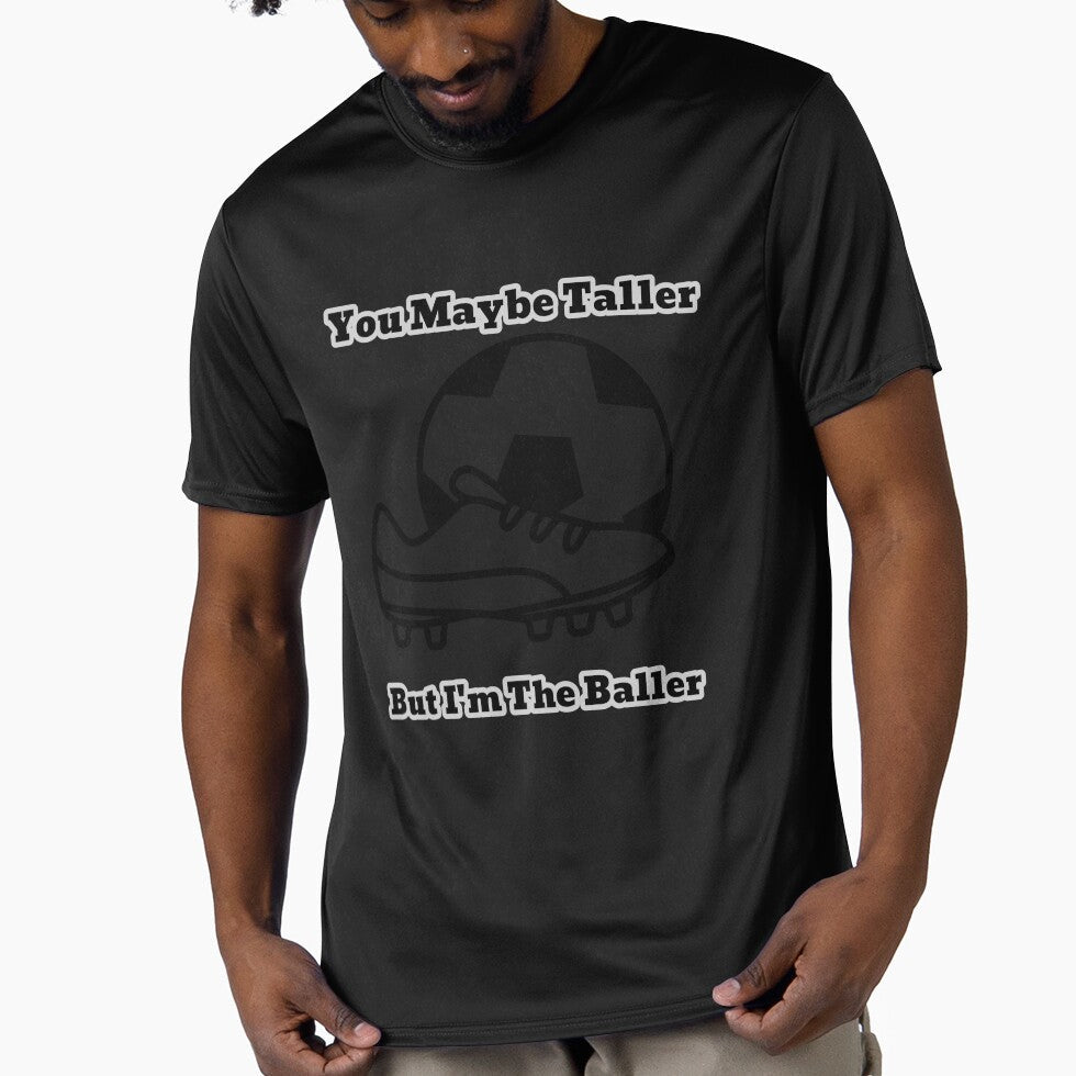 You Maybe Taller But I’m the Baller Soccer Women’s Girls Football Boot Cleat by WhackingTax